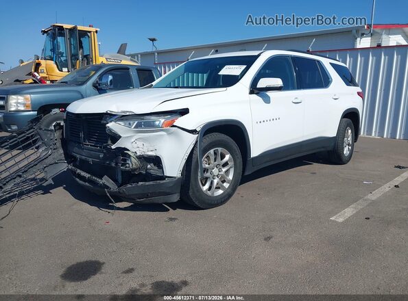 1GNERGKW6KJ273681 2019 CHEVROLET TRAVERSE Белый Передняя левая четверть