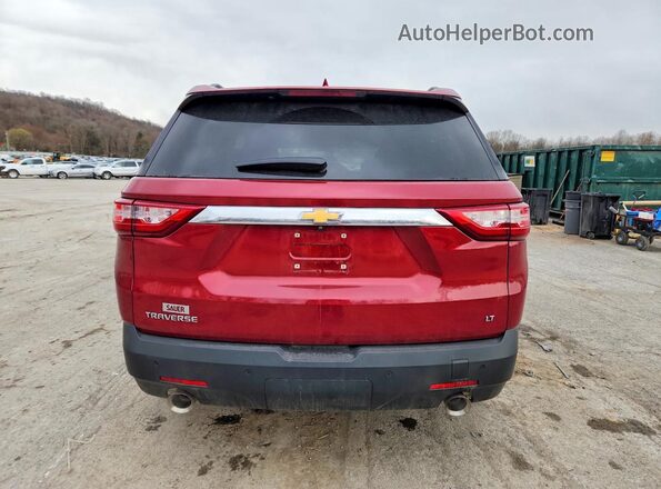 1GNERGKW6MJ185300 2021 CHEVROLET TRAVERSE Красный Вид сзади