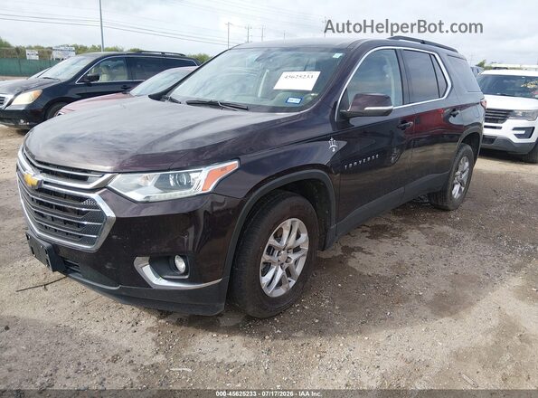1GNERGKW7MJ183393 2021 CHEVROLET TRAVERSE Темно-бордовый Передняя левая четверть