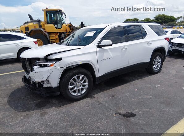 1GNERGKW7MJ265141 2021 CHEVROLET TRAVERSE Белый Передняя левая четверть