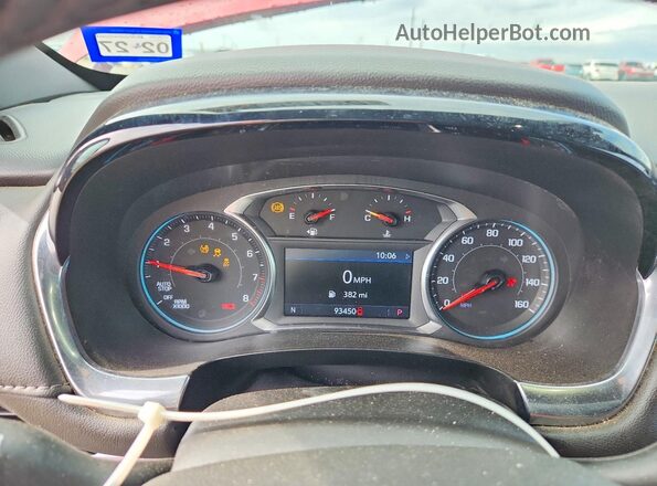 1GNERGKW7PJ274099 2023 CHEVROLET TRAVERSE Red Instrument cluster view