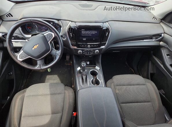 1GNERGKW8LJ201219 2020 CHEVROLET TRAVERSE Red Вид панелі приладів