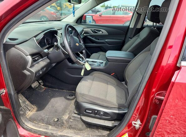 1GNERGKW8LJ201219 2020 CHEVROLET TRAVERSE Red Вид салону спереду