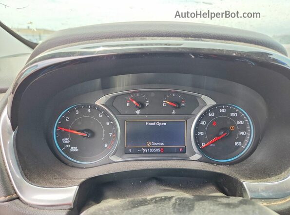 1GNERGKW8LJ201219 2020 CHEVROLET TRAVERSE Red Вид щитка приладів