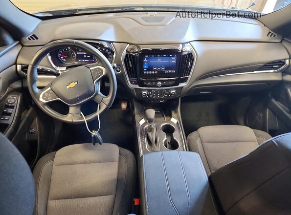 1GNERGKW8NJ188975 2022 CHEVROLET TRAVERSE Black Առջևի վահանակի տեսք