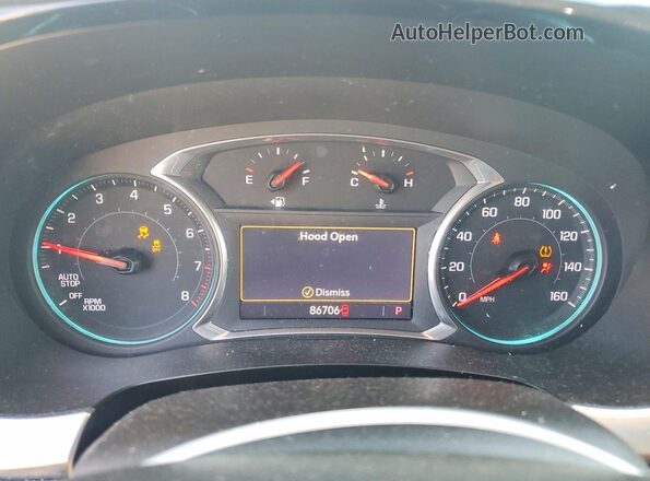 1GNERGKW9LJ324642 2020 CHEVROLET TRAVERSE Black Vista del cuadro de instrumentos