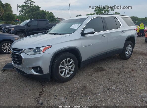 1GNERGKW9MJ155627 2021 CHEVROLET TRAVERSE Серебряный Передняя левая четверть
