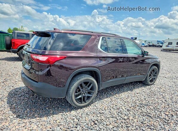 1GNERGKWXLJ327016 2020 CHEVROLET TRAVERSE Burgundy Trasero derecho