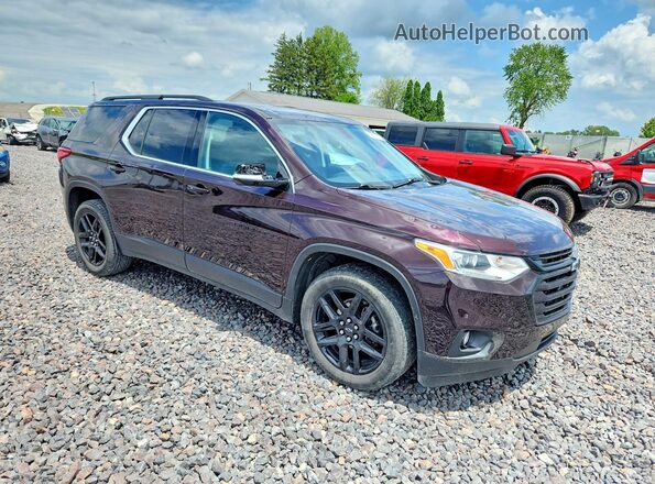 1GNERGKWXLJ327016 2020 CHEVROLET TRAVERSE Burgundy Delantero derecho