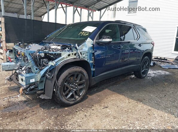 1GNERGKWXPJ294167 2023 CHEVROLET TRAVERSE Blue წინა მარცხენა ხედი სამი მეოთხედიდან