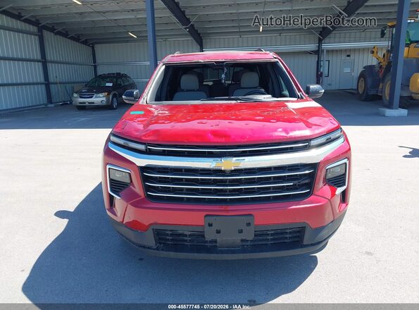 1GNERGRS3SJ203641 2025 CHEVROLET TRAVERSE Red Widok zestawu wskaźników