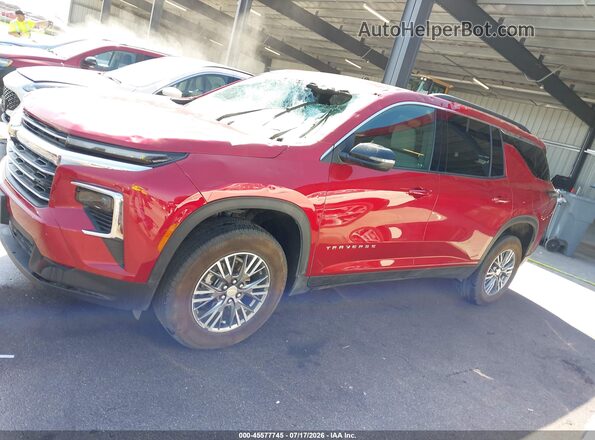 1GNERGRS3SJ203641 2025 CHEVROLET TRAVERSE Red Widok wnętrza 360 stopni