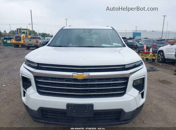 1GNERGRS3SJ291252 2025 CHEVROLET TRAVERSE White Սարքավորումների վահանակի տեսք
