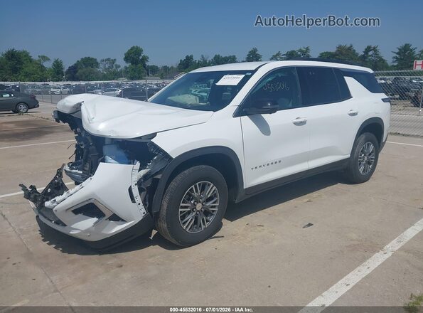 1GNERGRS5SJ216150 2025 CHEVROLET TRAVERSE Белый Передняя левая четверть