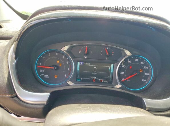 1GNERHKW5JJ134646 2018 CHEVROLET TRAVERSE Угольный Вид щитка приборов