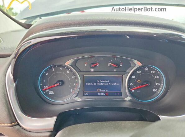 1GNERJKW3LJ112476 2020 CHEVROLET TRAVERSE Gray Вид щитка приладів