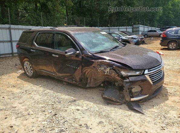 1GNERKKW6NJ145142 2022 CHEVROLET TRAVERSE Burgundy Przód prawy