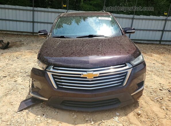 1GNERKKW6NJ145142 2022 CHEVROLET TRAVERSE Burgundy Widok z przodu