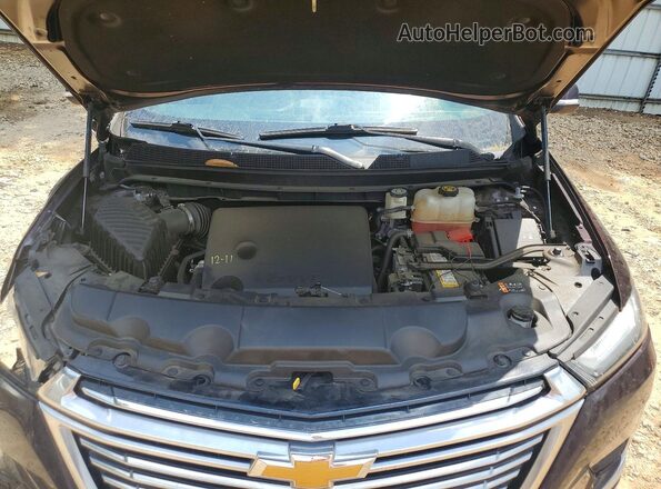 1GNERKKW6NJ145142 2022 CHEVROLET TRAVERSE Burgundy Widok komory silnika