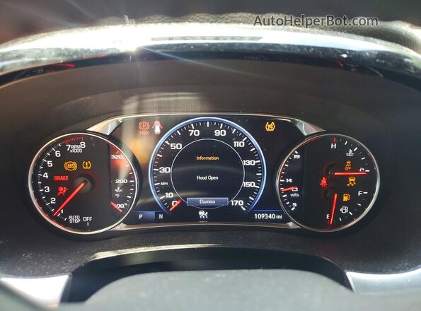 1GNERKKW6NJ145142 2022 CHEVROLET TRAVERSE Burgundy Widok zestawu wskaźników