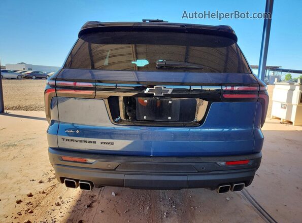 1GNEVEKSXRJ186745 2024 CHEVROLET TRAVERSE Blue Вид ззаду