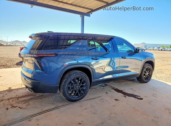 1GNEVEKSXRJ186745 2024 CHEVROLET TRAVERSE Blue Задня права чверть