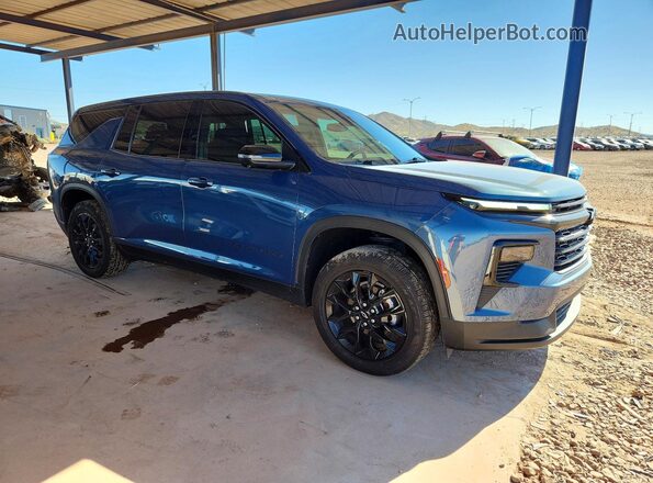 1GNEVEKSXRJ186745 2024 CHEVROLET TRAVERSE Blue Передня права чверть