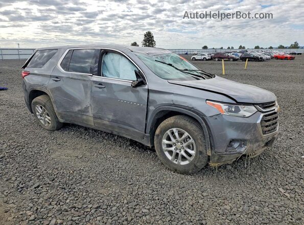 1GNEVFKW0KJ171394 2019 CHEVROLET TRAVERSE Серый Передняя правая четверть