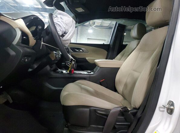 1GNEVFKW6NJ122575 2022 CHEVROLET TRAVERSE White Вид салону спереду