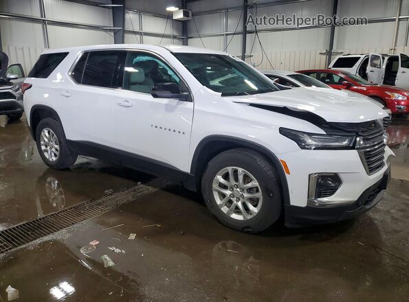 1GNEVFKW6NJ122575 2022 CHEVROLET TRAVERSE White Передня права чверть