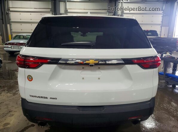 1GNEVFKW6NJ122575 2022 CHEVROLET TRAVERSE White Вид ззаду