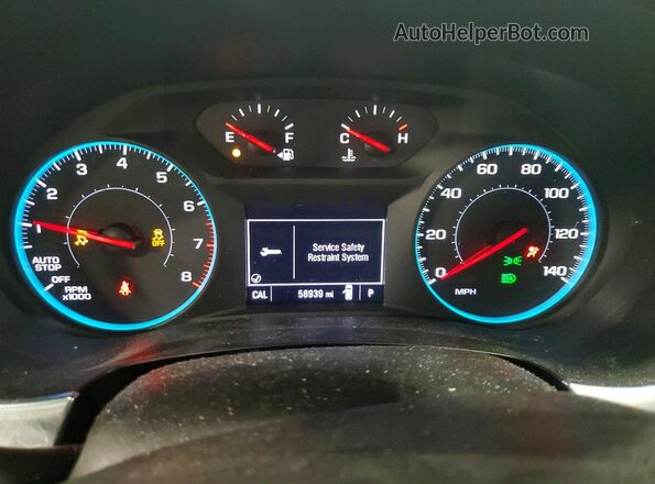 1GNEVFKW6NJ122575 2022 CHEVROLET TRAVERSE White Вид щитка приладів
