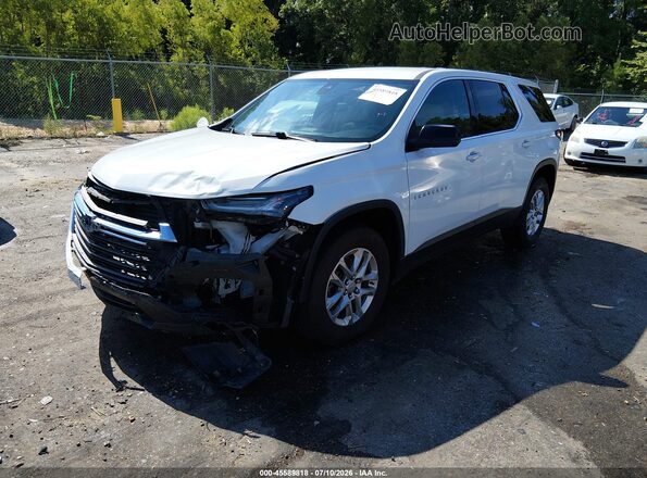 1GNEVFKW8PJ199077 2023 CHEVROLET TRAVERSE White Vista tres cuartos delantera izquierda