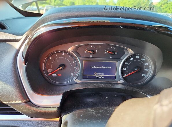 1GNEVGKW0MJ149095 2021 CHEVROLET TRAVERSE Gray Widok zestawu wskaźników