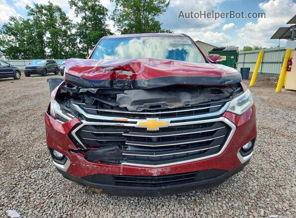 1GNEVGKW1JJ210868 2018 CHEVROLET TRAVERSE Red Widok z przodu