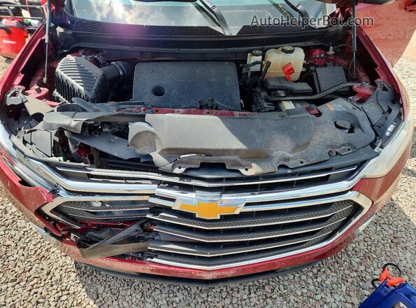 1GNEVGKW1JJ210868 2018 CHEVROLET TRAVERSE Red Widok komory silnika