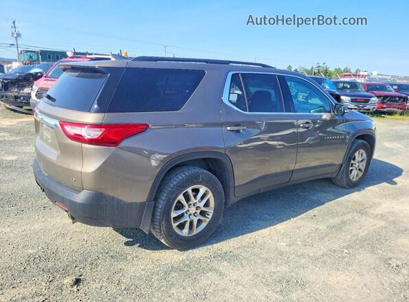 1GNEVGKW1LJ111292 2020 CHEVROLET TRAVERSE Коричневый Задняя правая четверть
