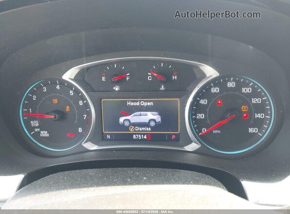 1GNEVGKW1MJ110497 2021 CHEVROLET TRAVERSE Белый Вид задних сидений