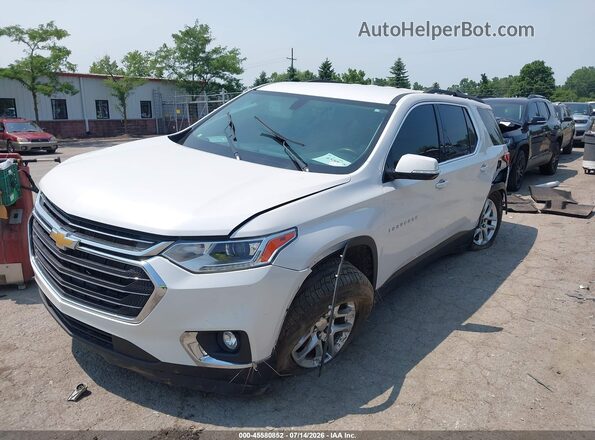 1GNEVGKW1MJ110497 2021 CHEVROLET TRAVERSE Белый Передняя левая четверть