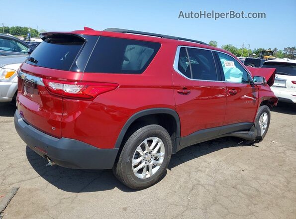 1GNEVGKW1MJ168948 2021 CHEVROLET TRAVERSE Red Rear right