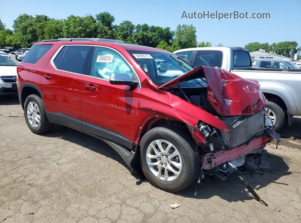 1GNEVGKW1MJ168948 2021 CHEVROLET TRAVERSE Red Front right