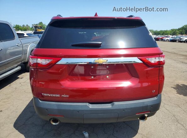 1GNEVGKW1MJ168948 2021 CHEVROLET TRAVERSE Red Rear view