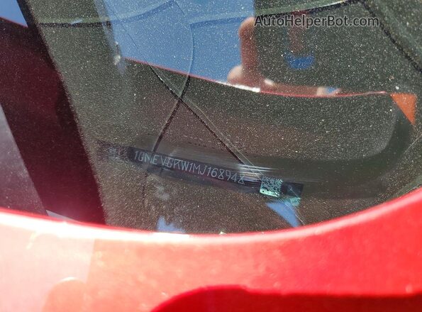 1GNEVGKW1MJ168948 2021 CHEVROLET TRAVERSE Red Engine compartment view