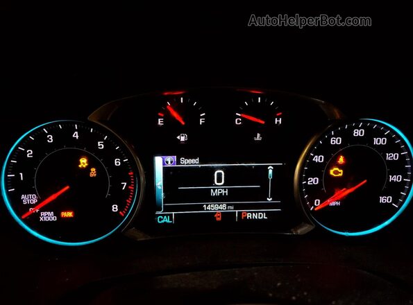 1GNEVGKW2JJ128499 2018 CHEVROLET TRAVERSE Silver Vista del cuadro de instrumentos