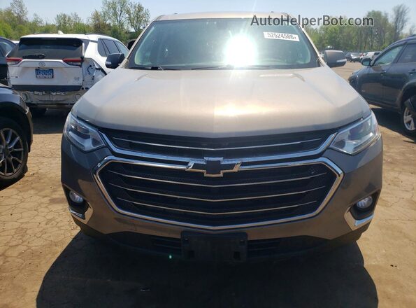 1GNEVGKW2JJ223368 2018 CHEVROLET TRAVERSE Gray წინა ხედი