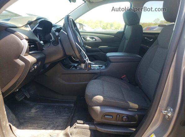 1GNEVGKW2JJ223368 2018 CHEVROLET TRAVERSE Gray წინა სალონის ხედი