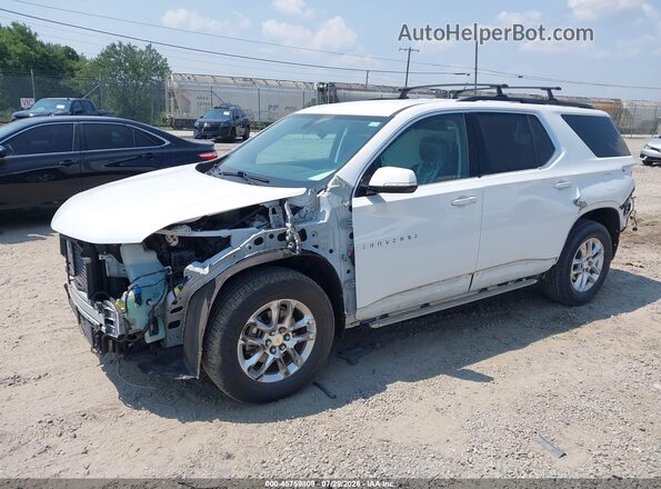 1GNEVGKW2KJ153811 2019 CHEVROLET TRAVERSE White წინა მარცხენა ხედი სამი მეოთხედიდან