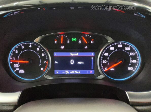 1GNEVGKW2NJ142053 2022 CHEVROLET TRAVERSE Black Instrument cluster view