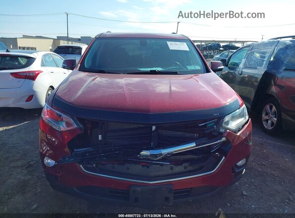 1GNEVGKW3JJ111873 2018 CHEVROLET TRAVERSE Red Vista interior trasera