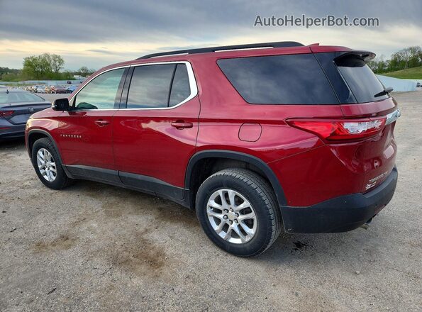 1GNEVGKW3MJ188666 2021 CHEVROLET TRAVERSE Red Trasero izquierdo